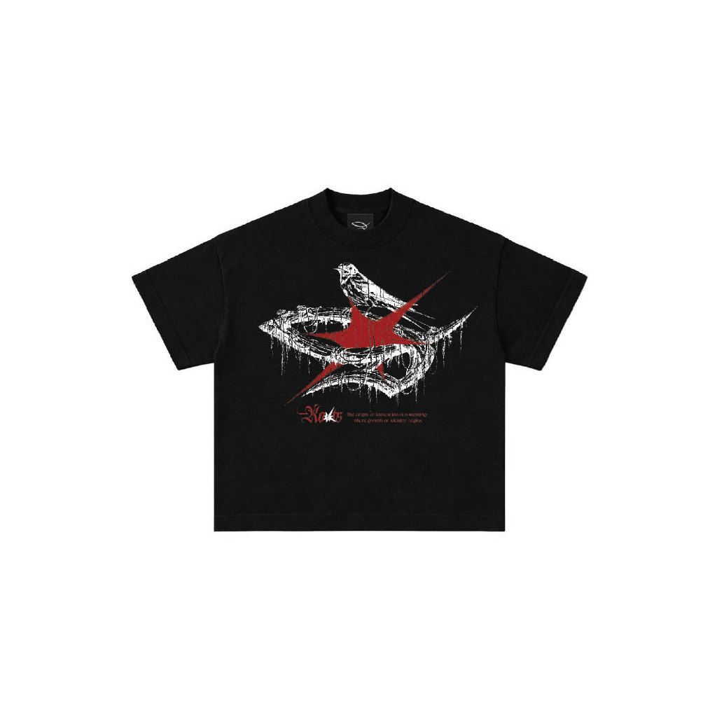 DROBE : T-SHIRT BOXY (CX02) 1st Drop : Roots / เสื้อยืด ผ้าคอตตอน ทรงบ็อกซี่