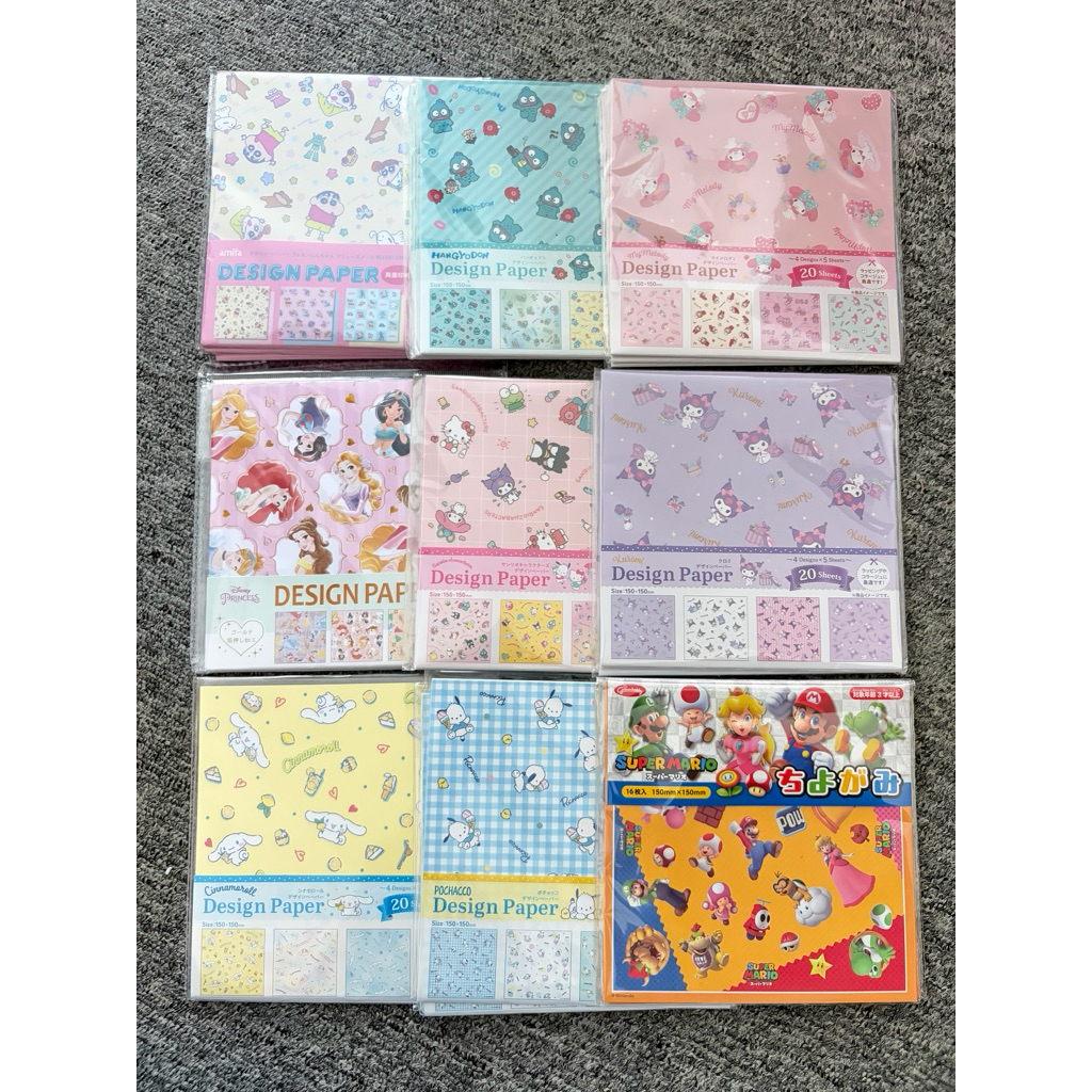 พร้อมส่ง // กระดาษพับ origami ลายการ์ตูน ลิขสิทธิ์แท้จากญี่ปุ่น