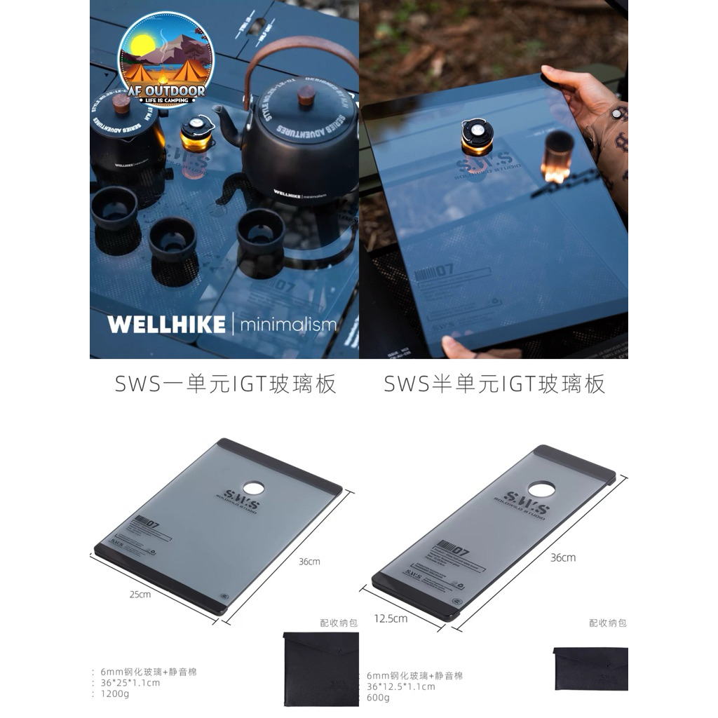 💥พร้อมส่ง รุ่นใหม่💥 Wellhike 0.5,1 unit IGT unit table แผ่น อะคริลิค ใส่โต๊ะ IGTได้ทุกรุ่น Snow peak