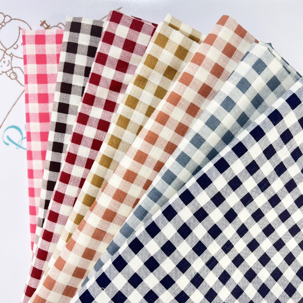 ผ้า cotton 45" ลายสก็อตใหญ่ 1cm