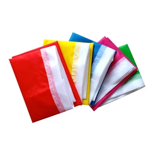 (5 สี แพ็คละ 10 ชิ้น)ธงสี ธงกีฬาสี ธงผ้า ธงเปล่าทึบ ธงสีล้วน ธงสีพื้น ธงโบก ขนาด69x109ซม.ผ้าต่วน ผ้าร่ม ธงพาเหรด