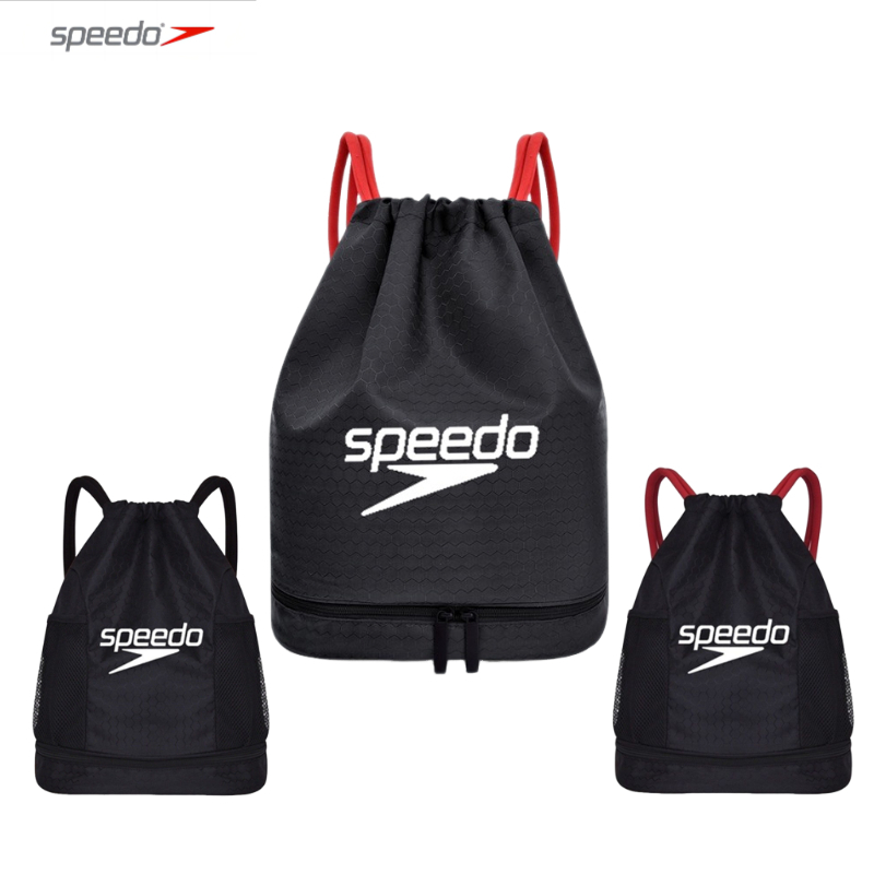 SPEEDO กระเป๋าว่ายน้ำแบบแห้งและเปียกแยกชายทะเลชายหาดตั้งแคมป์ถุงเก็บกระเป๋าฟิตเนส speedo ไหล่ผู้ชายและผู้หญิงกระเป๋า