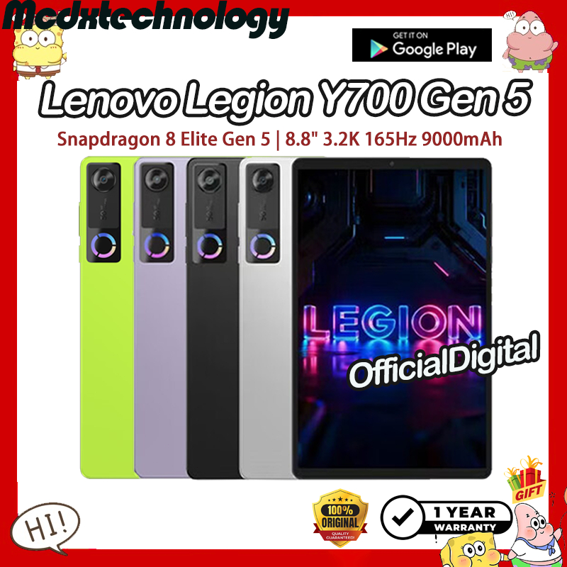 Global Rom 2026 Lenovo Legion Y700 Gen 5 Snapdragon 8 Elite Gen 5 8.8" 3.2K 165Hz 9000mAh Lenovo Tab Lenovo Legion Y700