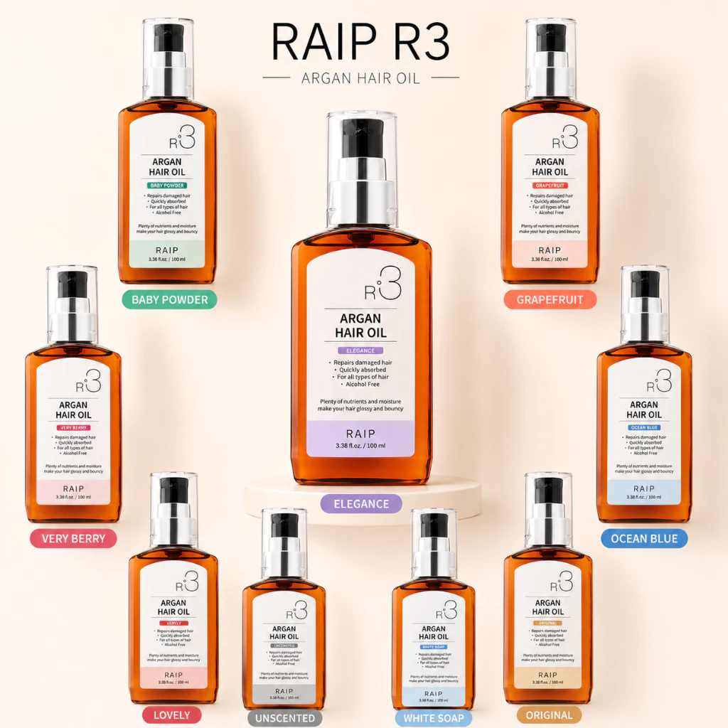 Raip R3 Argan Hair Oil เซรั่ม อาร์เกนออยล์ บำรุงเส้นผม 100 ml.✨