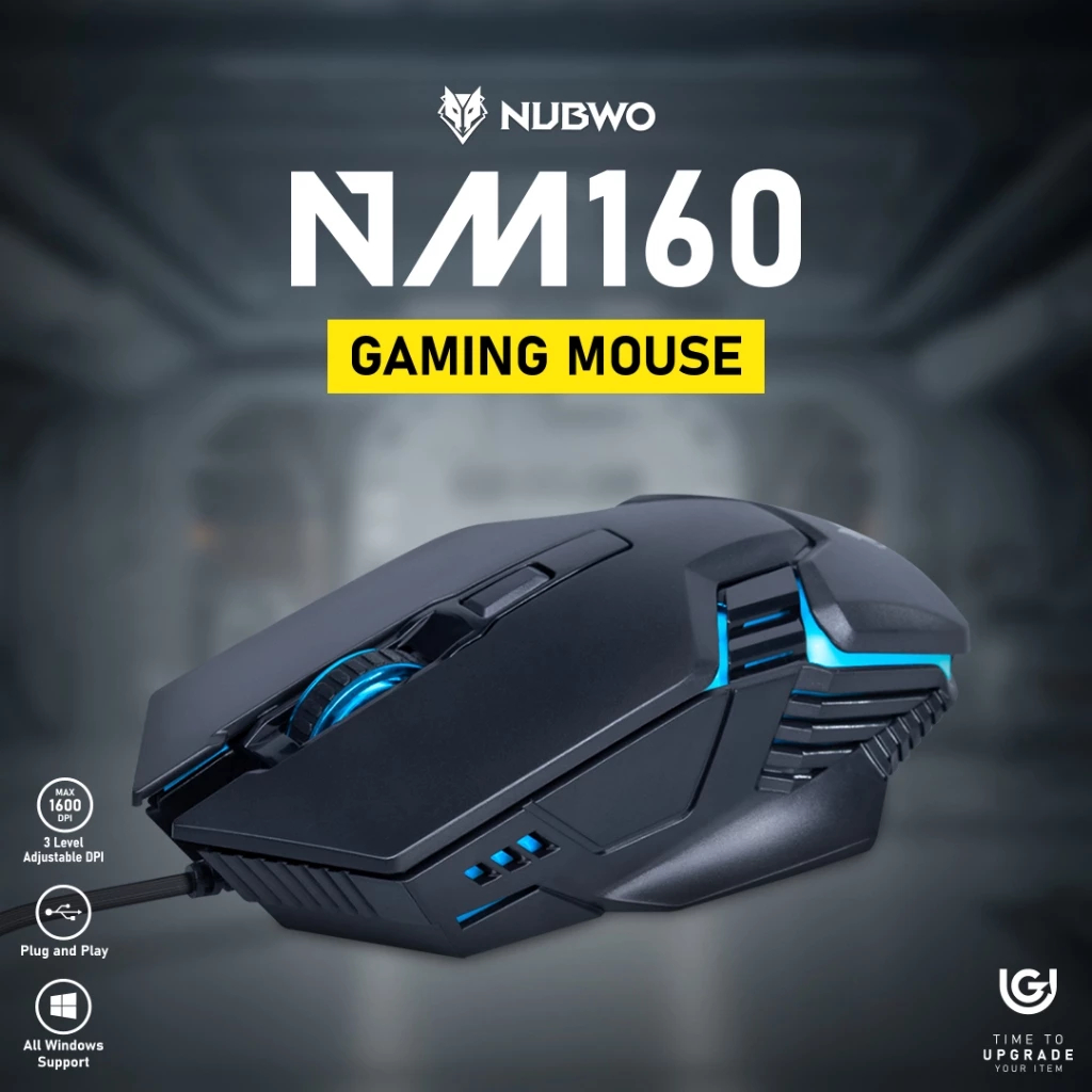 Nubwo เมาส์เกมมิ่งรุ่น NM160 Ergonomic Design Gaming Mouse