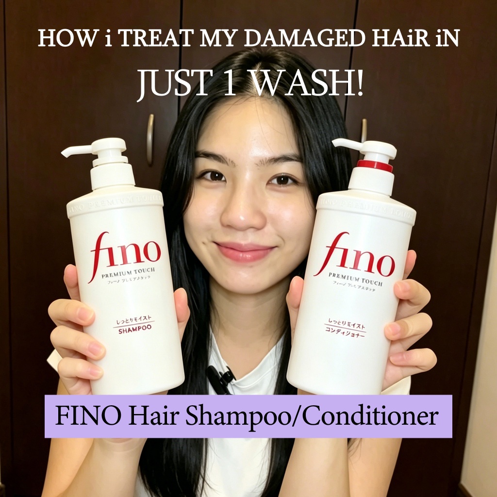 ของแท้100% Shiseido Fino Premium Touch Shampoo / Conditioner 550ml — ผมนุ่มลื่น เงาสลวย ฟื้นผมเสียแบบซาลอนญี่ปุ่น
