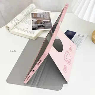 720°หมุน กระเป๋าใส่ Stick Cat รูปแบบใหม่ iPad แบบพับครึ่งหนึ่ง หัวข้างตั้งตรง สำหรับ Air6/5/4 Pro11 Gen7 Gen8 Gen9