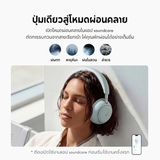 [NEW] ANKER Soundcore Space 2 หูฟังครอบหู ANC headphones 50H ชาร์จเร็ว หูฟังบลูทูธไร้สาย LDAC Hi-Res Bluetooth 6.1 D1402