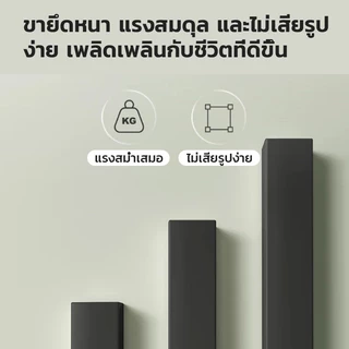 ชั้นวางติดผนัง แบบหนา ของแต่งบ้าน มินิมอล ไม่ต้องเจาะ ติดตั้งง่าย