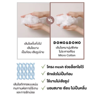 DONO & DONO ที่นอนเด็กพกพา ที่นอนอนุบาล ผ้าระบายอากาศ ลดความร้อน Made in Korea