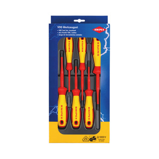 KNIPEX Screwdriver Set VDE ชุดไขควงหุ้มฉนวนกันไฟฟ้า รุ่น 002012V05