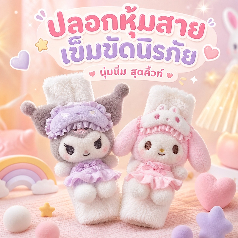 COD ปลอกหุ้มเข็มขัดนิรภัยรถยนต์ ปลอกหุ้มสายเข็มขัดนิรภัย ลายการ์ตูนน่ารัก สําหรับผู้ใหญ่ และเด็ก