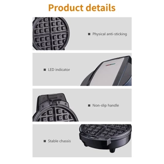 3in1เครื่องทําวาฟเฟิลเครื่องอาหารเช้าเครื่องทําขนมไข่ สามารถทำโดนัท วาฟเฟิล คุกกี้ได้ เครื่องครัว เครื่องทำวาฟเฟิลมิน