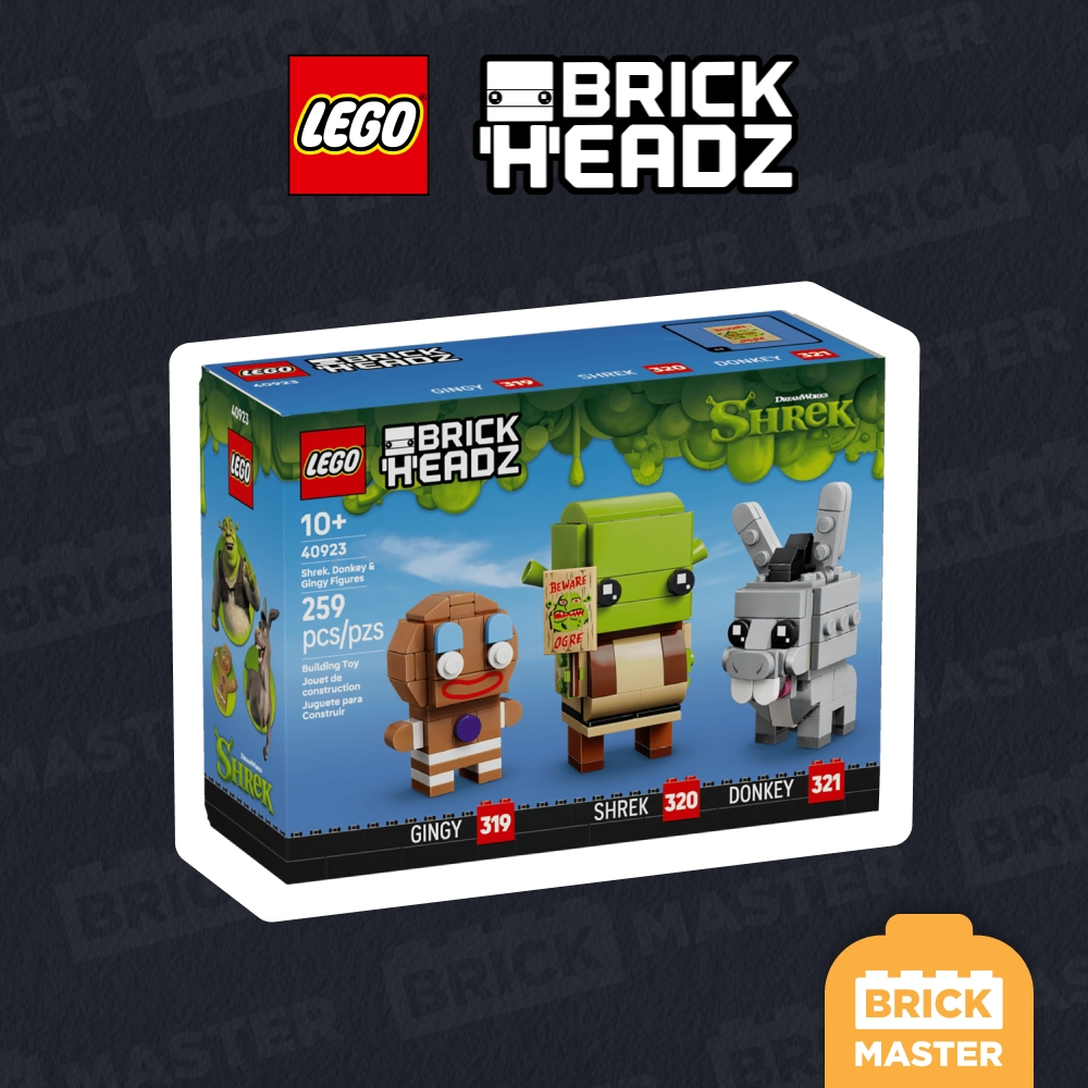LEGO BrickHeadz #40923 : Shrek, Donkey & Gingy Figures (เลโก้แท้ เชรค)