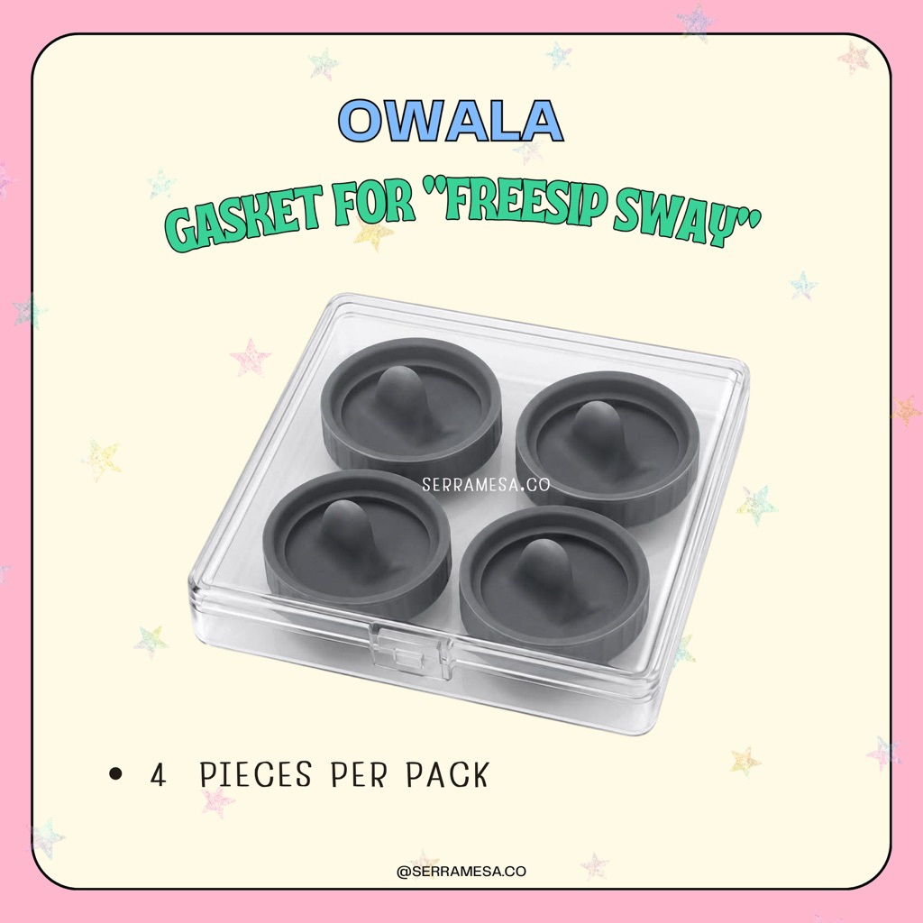 พร้อมส่ง 🌟 อะไหล่owala Made in Serramesa Replacement FreeSip Spout Gasket “Sway” ยางรองฝา สำหรับเปลี่ยน 4 ชิ้นต่อ 1 แพ็ค