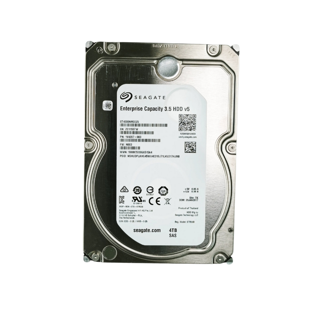 Seagate 4TB SAS 12Gb/s 7.2K 3.5" Hard Drive สำหรับ Server และ Storage [1V4207-003]