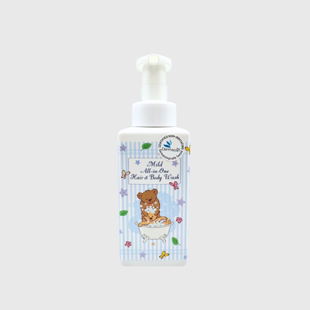 Nature Touch - Teddy Bear All-in-One Hair & Body Wash ผลิตภัณฑ์โฟมอาบน้ำ ทำความสะอาดเส้นผมและผิวกาย สูตรอ่อนโยน 500 ML