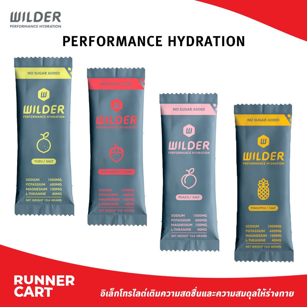 WILDER PERFORMANCE HYDRATION - SALT ELECTROLYTES #NO SUGAR ADDED
