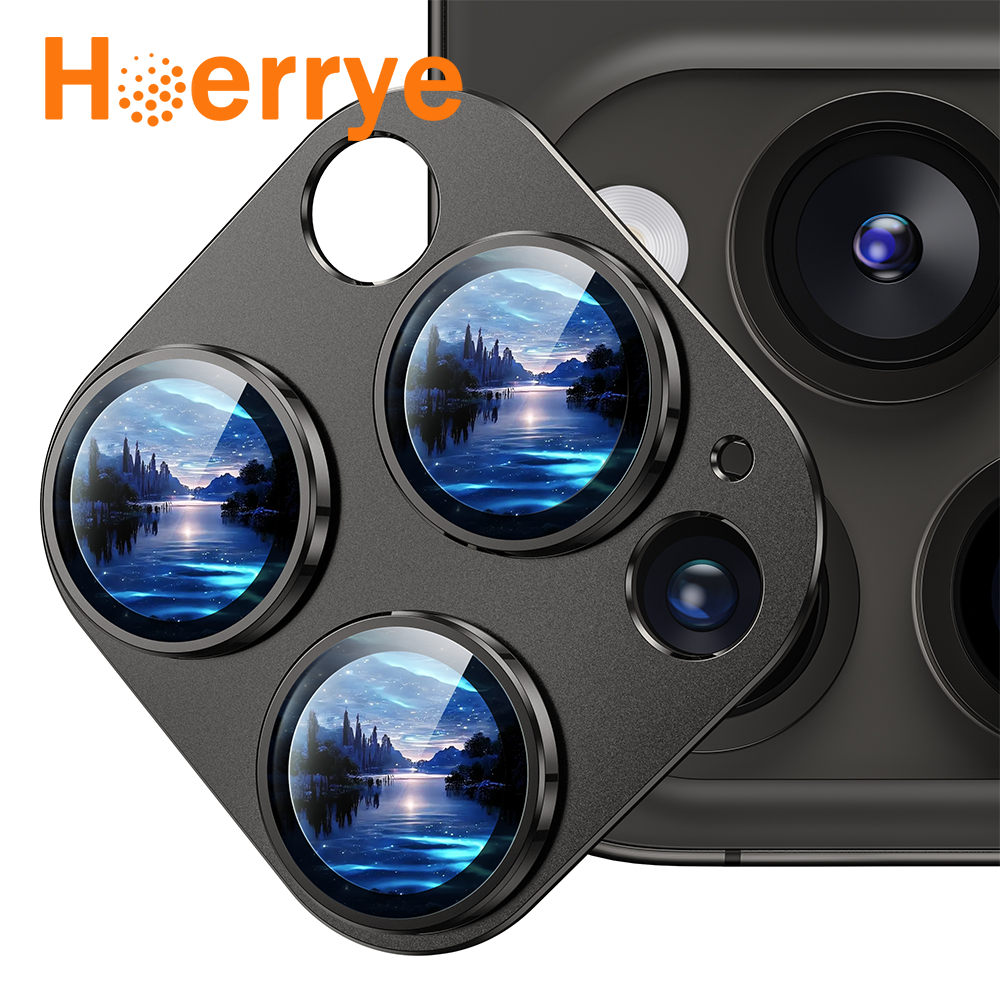 Hoerrye สำหรับ iPhone 17Promax กระจกกันรอย 16Promax ฝาครอบหน้าจอกล้อง  ไอโฟน 15 ProMax กันรอย 9H HD Lens การป้องกันการตก