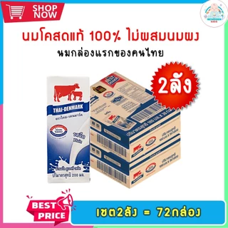 นมไทย-เดนมาร์ค รสจืด ขนาด 180 มล. (ยกลัง 36 กล่อง)