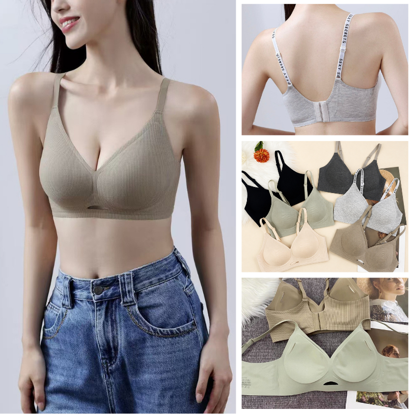 เสื้อชั้นในผู้หญิง รุ่น 5517 บราไร้โครง ไร้ขอบ เก็บทรง ใส่สบาย  มีฟองน้ำในตัว พร้อมส่ง ส่งเร็ว