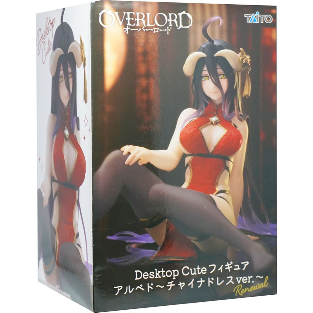 [TAITO] Albedo Desktop Cute Figure Chinese Dress Ver Renewal ฟิกเกอร์ Albedo Overlord ชุดจีน ของแท้ญ