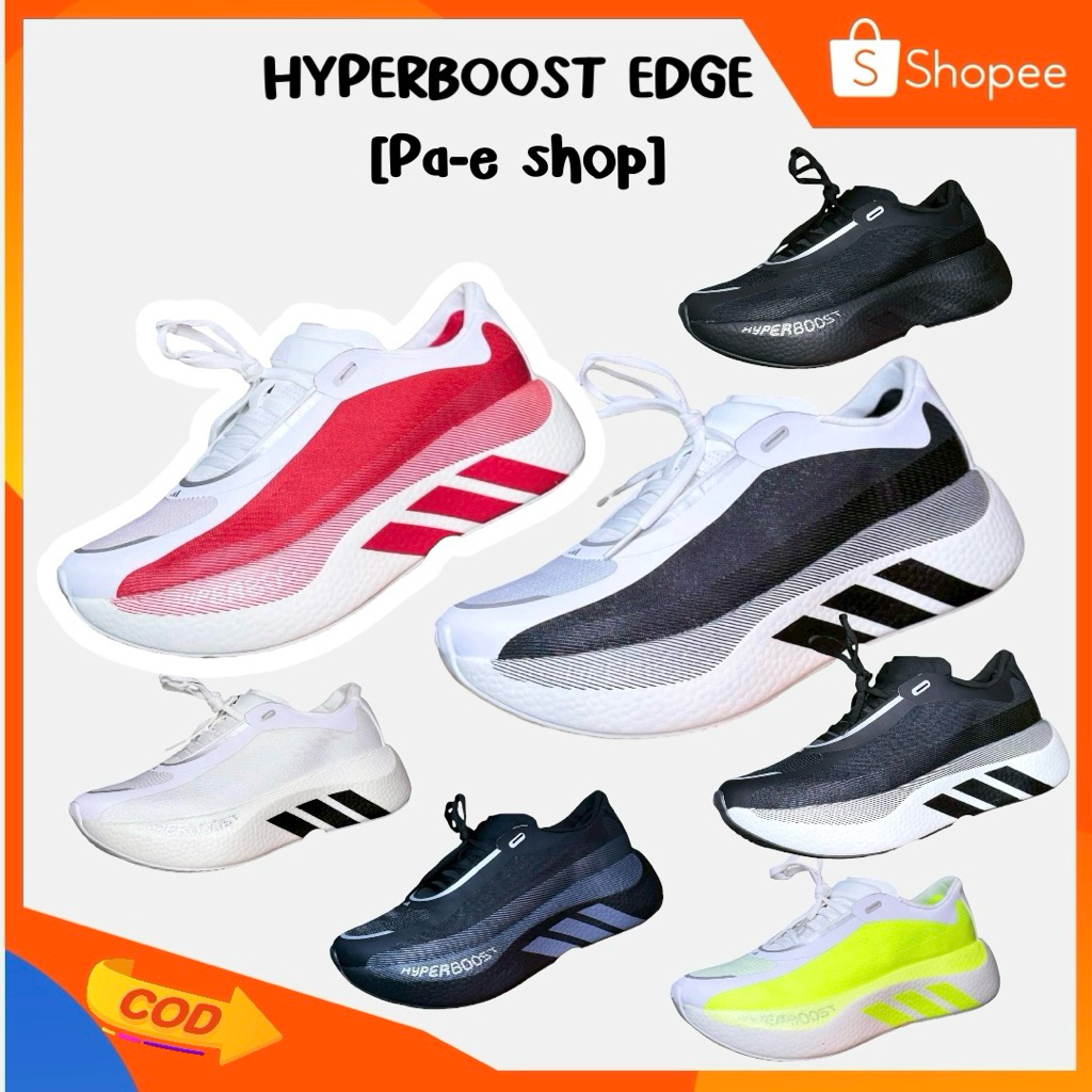 🛒💥รองเท้าวิ่ง HYPERBOOST EDGE รุ่นใหม่ล่าสุด  เบา วิ่งลื่น ใส่สบาย [36-45EU]