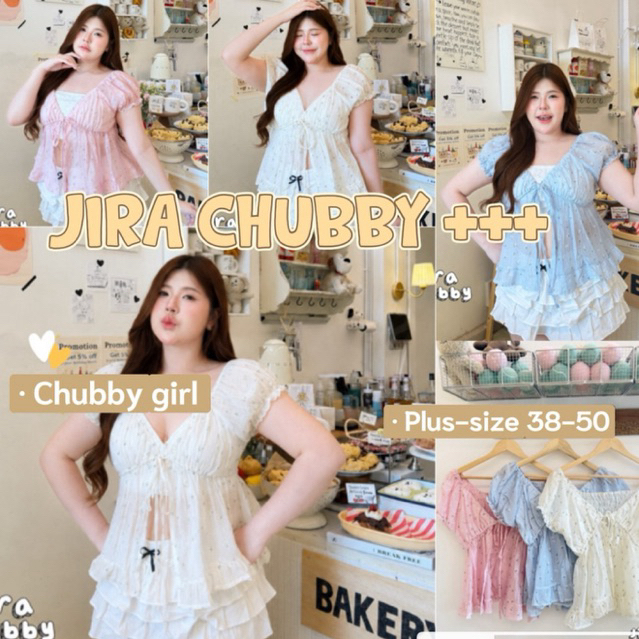 (ส่วนลดโปรเปิดร้าน+ส่งฟรีโค้ดคุ้ม✅) เสื้อแขนตุ๊กตาผูกหน้า สม็อคหลังยืดเยอะ ตัวเสื้อเป็นแบบผูก(38-50)