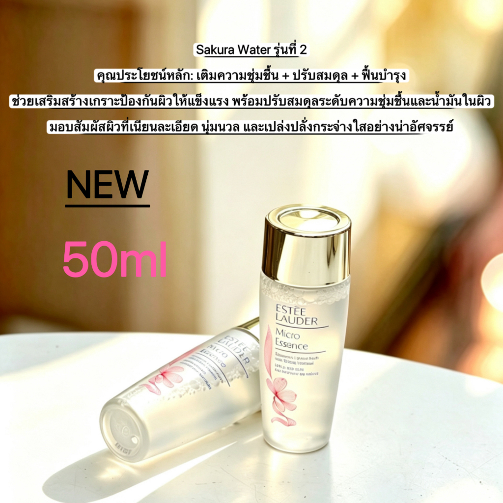 [สูตรใหม่] Estee Lauder Micro Essence Bio Ferment / Sakura Ferment 50ml เอสเต ลอเดอร์ ไมโคร เอสเซนส์