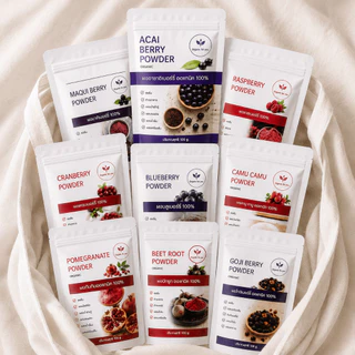 พร้อมส่ง ผงผลไม้ 9 ชนิด ขายส่ง ขนาด 500 กรัม/1 กิโลกรัม