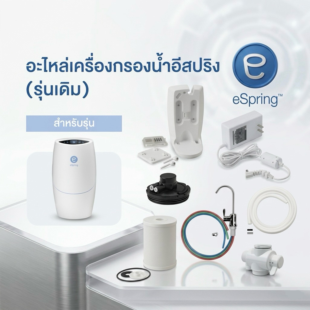 เครื่องกรองน้ำ อีสปริง อะไหล่เซตที่1(รุ่นเดิม) Spare part eSpring Amway year2000-2022 Set1