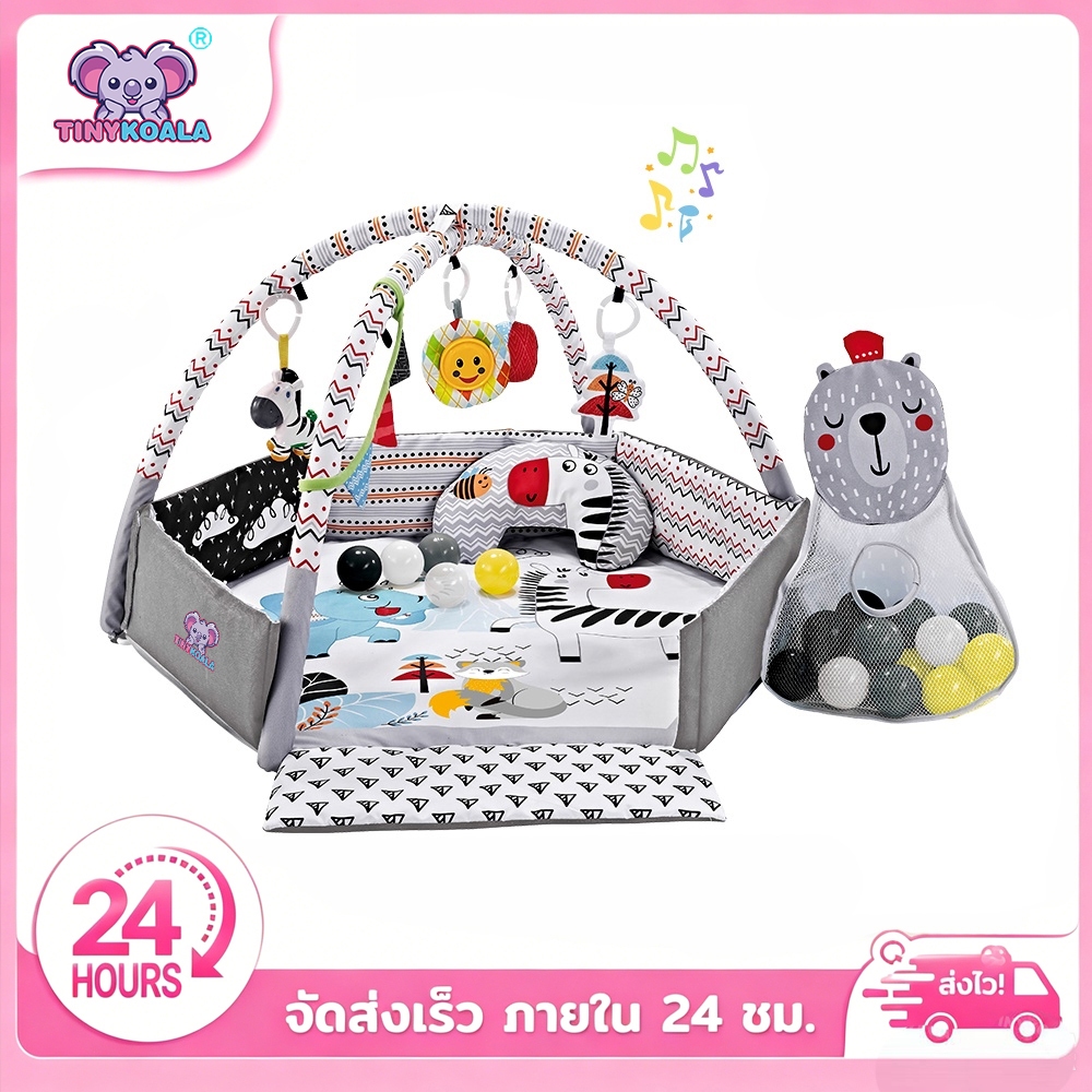 TINYKOALA  เสื่อออกกำลังกายสำหรับเด็กทารก, เปียโนเท้า, ชุดของขวัญต้อนรับเด็กแรกเกิด, การศึกษาปฐมวัย, เสื่อคลานพร้อมของปร