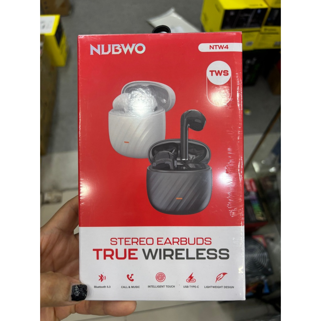 Nubwo NTW4 หูฟังไร้สาย Over-ear สีดำ/ขาว