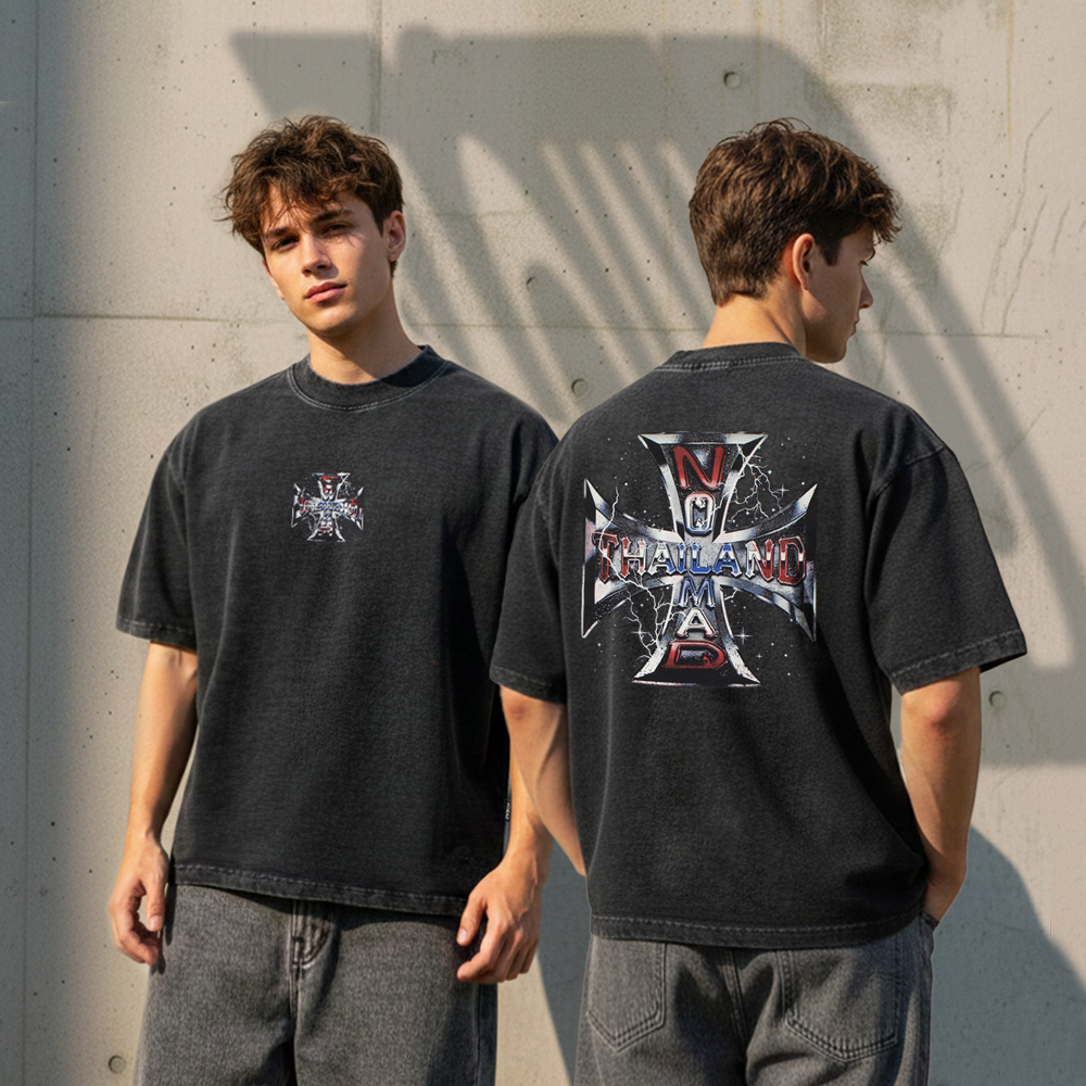 🔥NEW🔥 " NOMAD VINTAGE THAILAND "   ⚡️เสื้อลายสายฟ้า  ⚡️