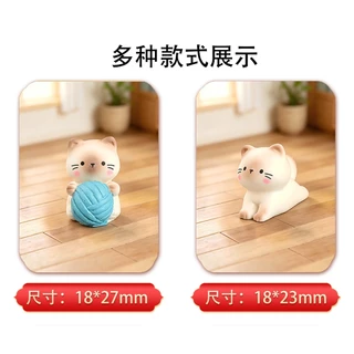 j865ลูกแมวตัวมอมขี้เล่นตัวจิ๋วสำหรับตกแต่งสวน DIY