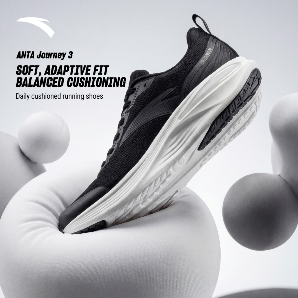 ANTA JOURNEY 3 PG7 รองเท้าวิ่งคุชชั่นผู้ชาย รองเท้ากีฬา 1126B5545 Official Store