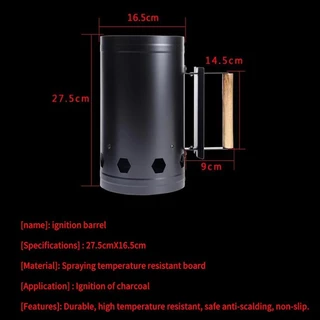 Rapidfire Chimney Starter ขนาด LARGE ถังก่อถ่านจุดไฟเร็ว อเนกประสงค์ สำหรับเตาปิ้งย่าง