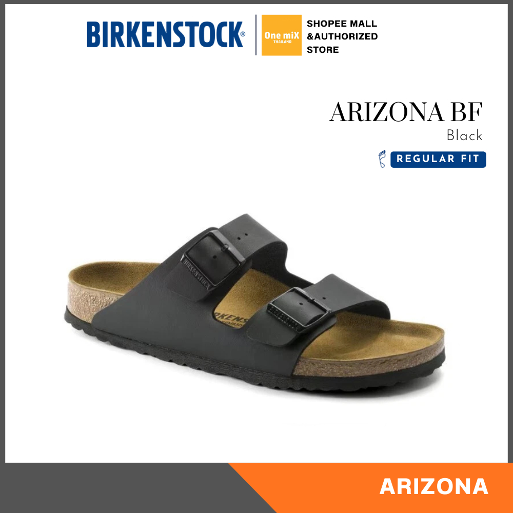 BIRKENSTOCK ARIZONA BF Birko-Flor (Black) รองเท้าแตะ รุ่นฮิต ทรงมาแรง ได้ทั้งชายหญิง (regular)