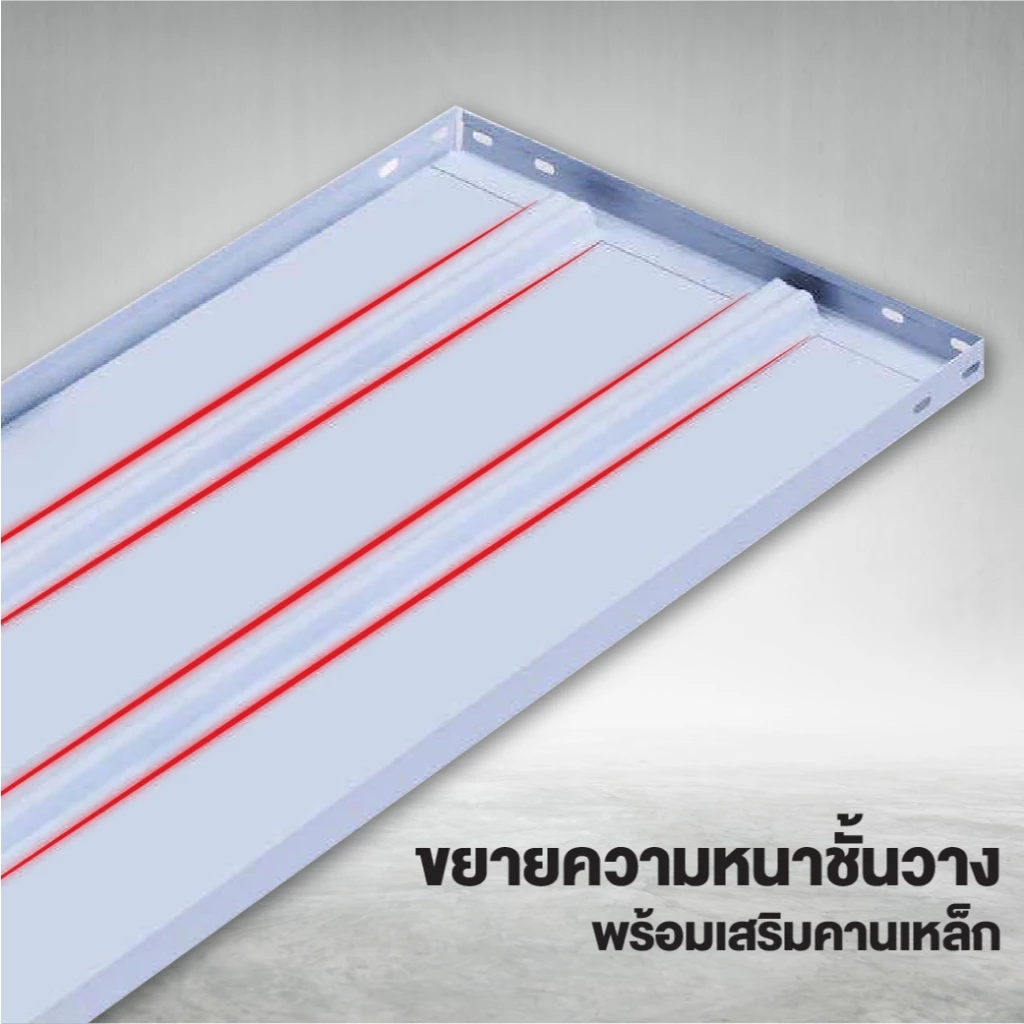 Elife ชั้นวางของ โกดัง คลังสินค้า [ออกใบกำกับภาษีได้] 3/4/5ชั้น หนาขึ้นx2 ชั้นวางของ ชั้นวางสินค้า ชั้นวางเหล็ก thumbnail 9