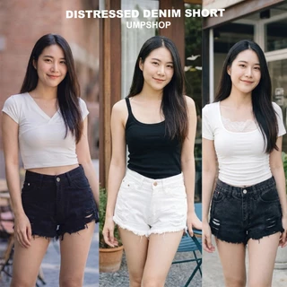 กางเกงยีนส์ขาสั้น ทรงกิ๊บซี่ หน้าสั้น หลังยาว สุดเซ็กซี่💕
