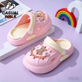 ส่งไวทันใจ🚀CasualWalk✨รองเท้าเด็กผู้หญิง ลายการ์ตูนสุดน่ารัก EVA กันลื่น ใส่สบาย ไม่เมื่อย รองเท้าหัดเดินเด็ก 24-35
