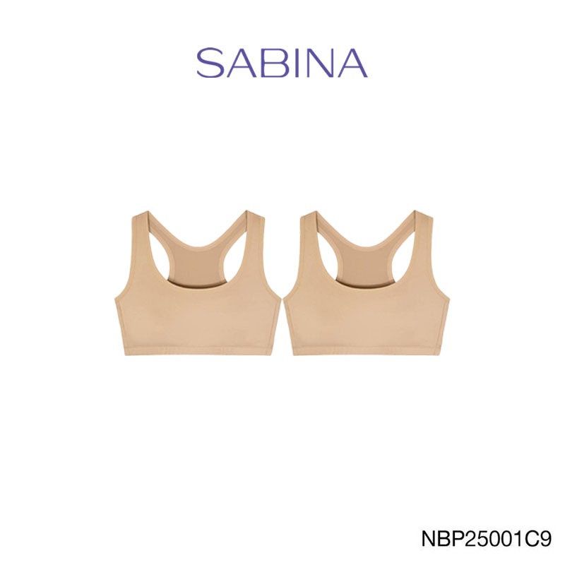 [Online Exclusive] (Set 2 ชิ้น) Sabina Personal Zero Cup Level 1 เสื้อชั้นใน ไร้โครง รหัส NBP25001C9 สีเนื้อ