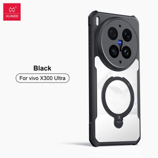 XUNDD เคส ใช้สำหรับ VIVO X300 X300 Pro X200 Pro Case VIVO X200 Ultra เคสโทรศัพท์แม่เหล็ก 360องศา พร้อมขาตั้ง ปรับหมุนได้