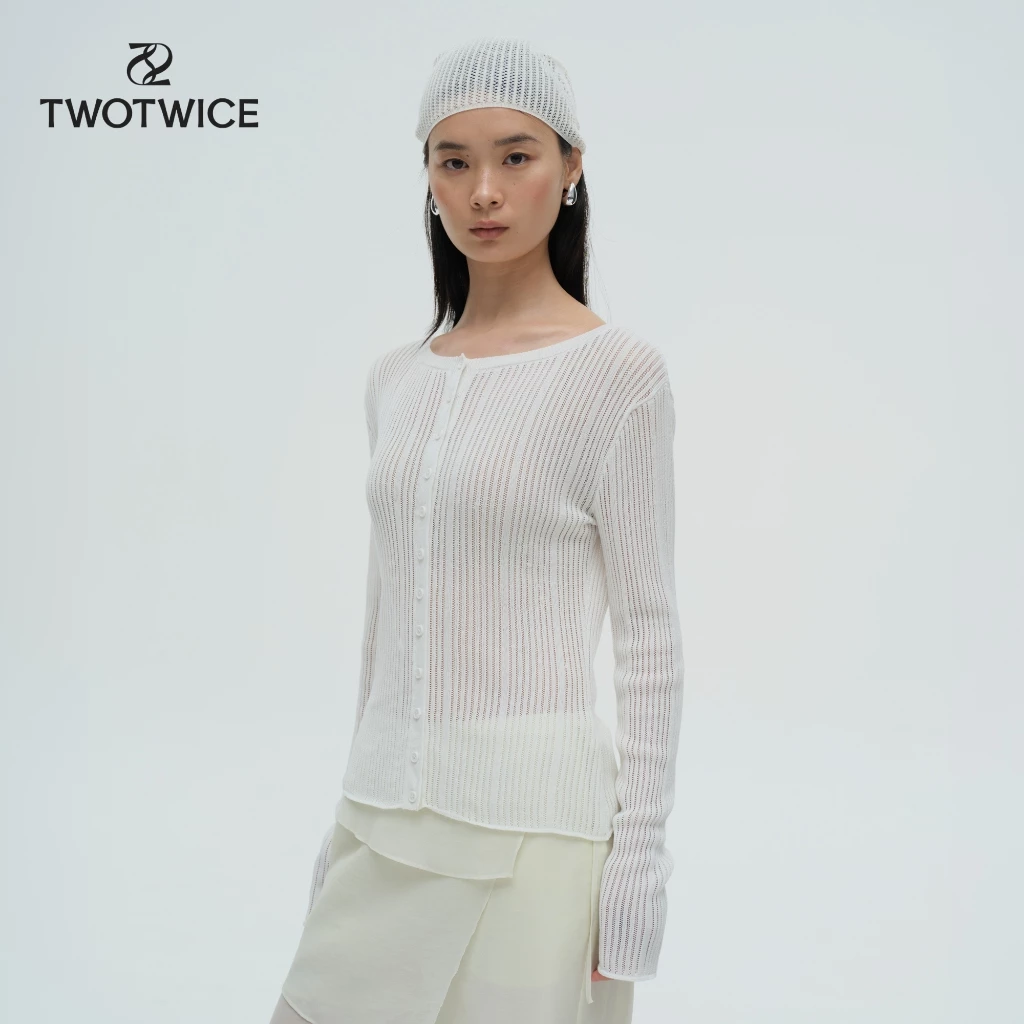 (พร้อมส่ง) Twotwice - Soft Rib Cardigan