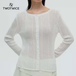 (พร้อมส่ง) Twotwice - Soft Rib Cardigan