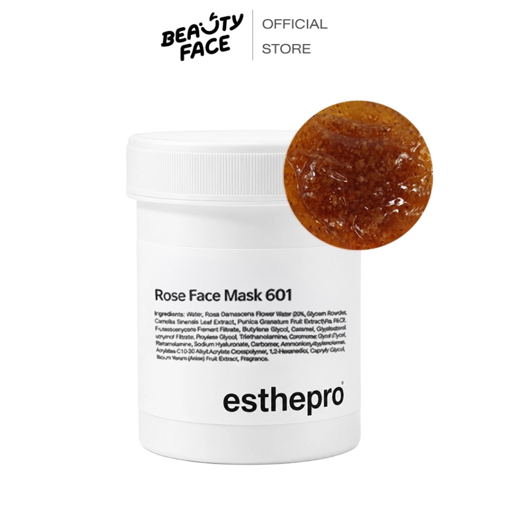 esthepro Rose Face Mask 601 มาส์กเจลสเต็มเซลล์กุหลาบเกาหลี 2-IN-1 มาส์กสปาผิว มาส์กทรีทเม้นท์