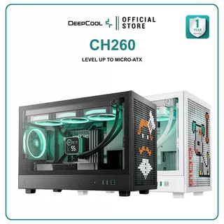 เคสคอมพิวเตอร์ DEEPCOOL - PC CASE M-ATX CH260 / CH260 WHITE รับประกันสินค้า 1 ปี