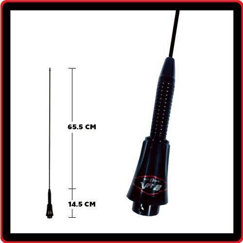 เสาวิทยุสื่อสาร VR-8B คอยส์เงิน (AUTO-ONE VHF) กระบอกคอสปริง ความถี่ 144-146 Mhz.