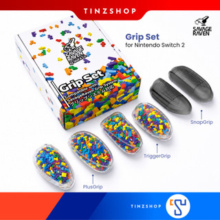 [ส่งด่วน] (SVTW006) [Limited Edition] Grip Set Switch2 TETR : Savage Raven by Skull & Co. Grip Set for Nintendo Switch 2