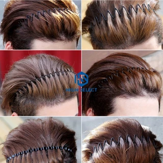 6PIECES/PACK แฟชั่น ความเรียบง่าย ที่คาดผม เหมาะสำหรับ ชาย ผู้หญิง ล่องหน ป้องกันการลื่นไถล ที่คาดผม กีฬาที่สะดวก /ล้างห